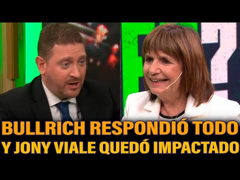 BULLRICH RESPONDIÓ TODO Y VIALE QUEDÓ IMPACTADO