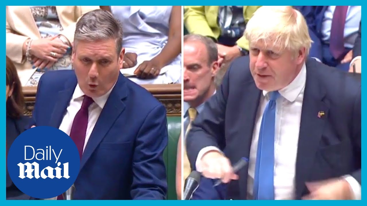 Boris Johnson calls Keir Starmer a ‘pointless human bollard’ during his last