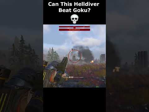 Can This Helldiver Beat Goku? ? #helldivers2 #helldiver #democracy #skyrim #gaming