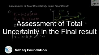 Assessment of Total Uncertainty in the Final result