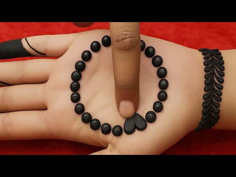 DOT TRICK -Very beautiful stylish mehndi design with  | easy arabic mehndi | mehndi ka design|mehndi