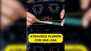 ¿Cómo hacer el truco del plumón através de la liga? 🤯 Aprende a traspasarla!