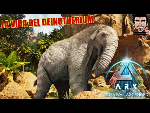 SOY UN DINOSAURIO!  SOY UN DINOTHERIUM NIVEL 1! ARK SURVIVAL ASCENDED GAMEPLAY ESPAÑOL