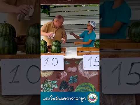 Watermelon for sale - แตงโมจินตหรา #short #funny ha ha ha