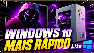 O WINDOWS 10 LITE MAIS RÁPIDO DO MUNDO! Otimizado para PC Fraco e PC Gamer