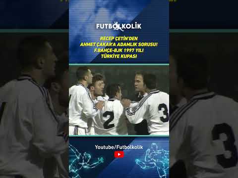 Recep Çetin’den Ahmet Çakar’a Adamlık Sorusu! F.Bahçe/BJK 1997 Türkiye Kupası #shorts