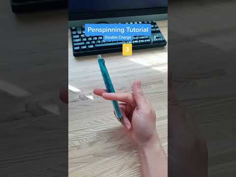 DOUBLE CHARGE pen spinning tutorial 🌀 #shorts