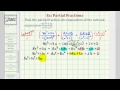 Partial Fraction Decomposition Concepts