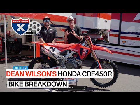 Inside Look at Dean Wilson’s Factory Honda HRC Progressive CRF450R Fill-In Bike Breakdown