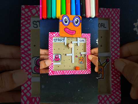 Sprunki Number Blocks Two Phase 4 Cardboard Maze DIY Paper And Cardboard Easy Craft #shorts #art