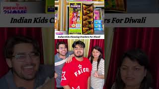 Indian Kids Choosing Crackers for Diwali 🤣 #diwali #happydiwali