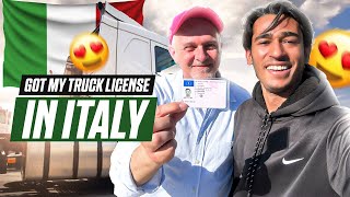 Got My Truck License in Italy 🇮🇹 | Pahla Din Driver Job Py 🚛