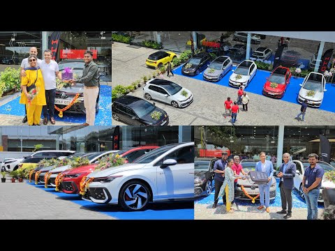 Taking Delivery of Volkswagen Golf GTI All Colors | First Mega Delivery | 261 BHP Hot Hatch