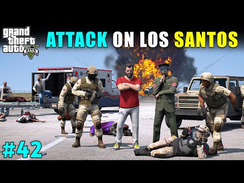 BIGGEST TERRORIST ATTACK IN LOS SANTOS  | GTA 5 GAMEPLAY #42 | GTA V