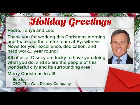 A holiday greeting from Disney CEO Bob Iger on Christmas morning