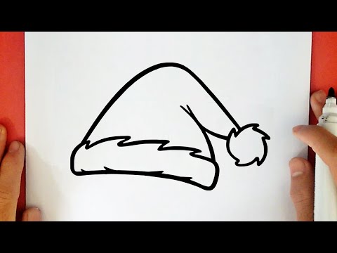 COMO DIBUJAR UN GORRO DE PAPÁ NOEL