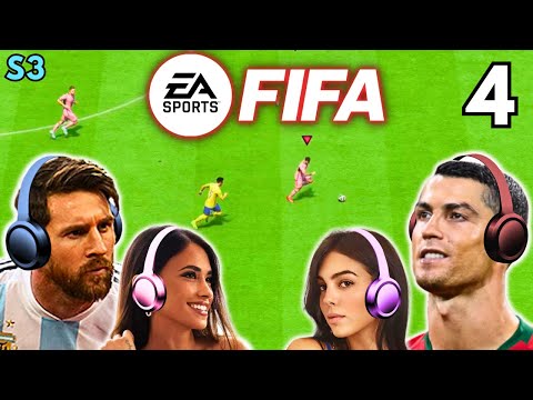 Messi & Ronaldo play FIFA - ANTONELA vs GEORGINA!