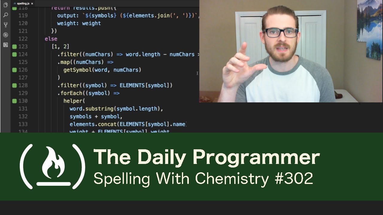 Spelling With Chemistry - The Daily Programmer #302