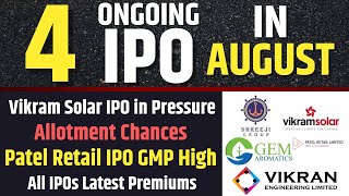 4 IPOs Closing Today💥Final Review | Vikram Solar IPO Allotment Chances