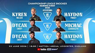 LIVE🔴 : Championship League Snooker Ranking Event 2026 – Group 3 Session 1 | 22.06.26