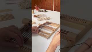 how to warp your loom with the heddle bar!
