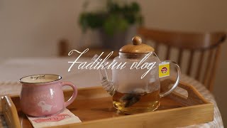 Ev için mini alışveriş / küçük hanımla çay saati / Sessiz Vlog