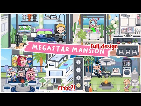 Toca Life World : NEW MEGASTAR MANSION FULL DESIGN OUT NOW | TOCA BOCA UPDATE