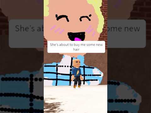 If she liked my drawing I got free hair?! #roblox