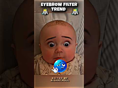 Eyebrow filter trend 🤨☠️ #trolledit