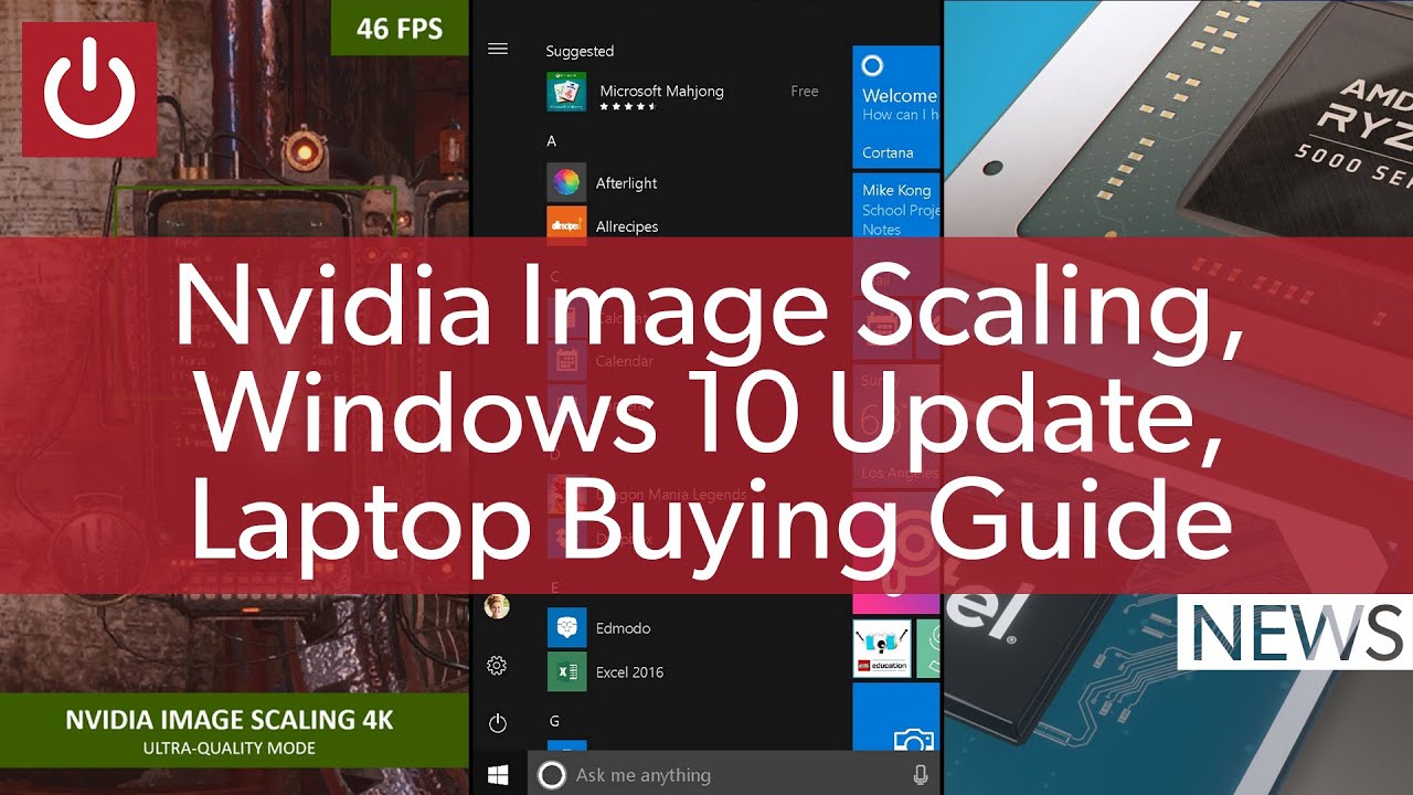 PC News: Nvidia Image Scaling, Windows 10 November Update, Black Friday Laptop Guide & More