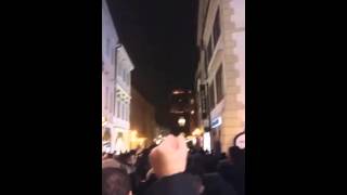 Sparta-Lazio:CORTEO ULTRAS LAZIO!