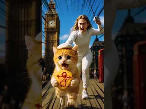 The Little Kitten 😸 Who Can't Stop Painting Jesus (pt. 3: UK) #kitten #jesus #travel #uk #painting