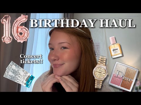My 16th birthday gift haul! *concert tickets*..