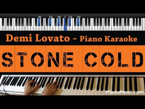 Demi Lovato – Stone Cold – Piano Karaoke / Sing Along / Cover with Lyrics