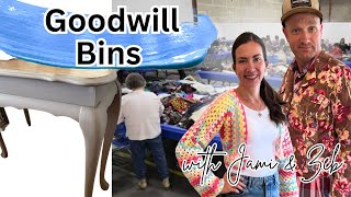 Thrift the Goodwill Bins for Home Decor - Thrifted Furniture Makeover - Reselling 