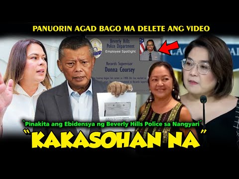 Hala VP Sara Yari na FL Liza Paolo Tantoco Berverly Hills Police DOJ Remulla Malacanang Claire Umalm