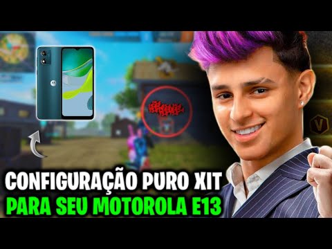 SAIU ⚙️ MELHOR SENSIBILIDADE E DPI MOTO E13 NOVA ATUALIZAÇÃO FREE FIRE 2025