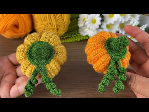 🎃 wow you will love this crochet pattern very easy crochet pumpkin making #knitting #crochet