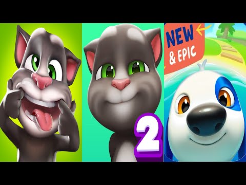 My Talking Tom2 vs My Talking Tom vs My Talking Hank islands all animals Gameplay ios andriod Ep4158