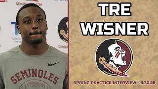 Tre Wisner Spring Practice Interview 3-30-26 | FSU Football | Florida State Football | Warchant TV