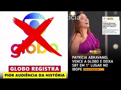 Patrícia Abravanel Vence a Globo e Deixa SBT em 1° Lugar no IBOPE !