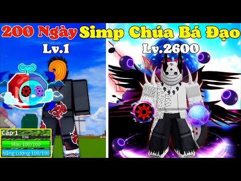 [BloxFruit] 200 Ngày Obito Sức Mạnh Không Gian Thức Tỉnh Sharingan V2 Tộc Quỷ Siu Bá