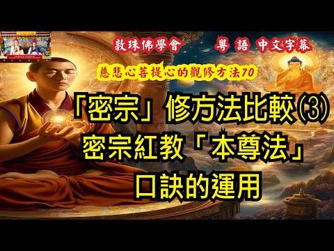 「密宗」實修方法比較(3) 密宗紅教「本尊法」口訣的運用 (粵語中文字幕) 70慈悲心與菩提心的觀修方法 啤嗎哈尊金剛上師 敦珠佛學會