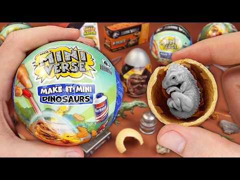 Opening MGA Mini Verse Make It Mini Dinosaurs Jurassic World And Comparing To Other Miniatures