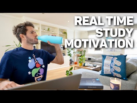 REAL TIME Study with me (no music): 4 Hour Productive Pomodoro Session | KharmaMedic