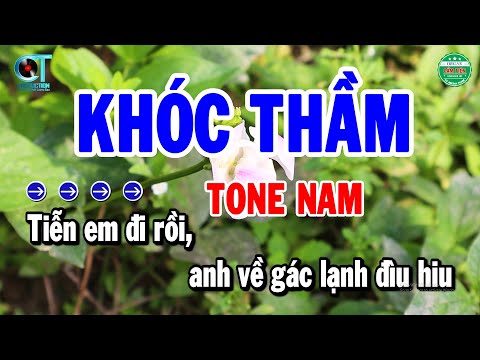 Karaoke Khóc Thầm Tone Nam Nhạc Sống Beat Chuẩn Nhất 2024 | Cẩm Tiên Organ