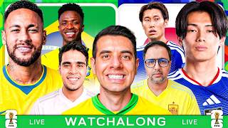 Brazil vs Japan Live Match reaction Fifa World Cup.