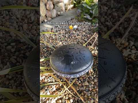 Quite good notes ☺️ #raindrum #rain #instrument #garden #home