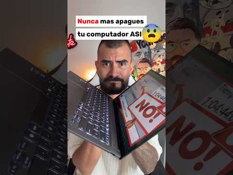 😱❌️ESTAS APAGANDO MAL TU PC ❌ Te enseño cómo es el proceso