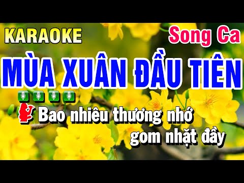 Karaoke Mùa Xuân Đầu Tiên Song Ca ( Nhạc Xuân 2025 ) Huỳnh Anh